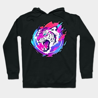 Abstract Tiger Hoodie